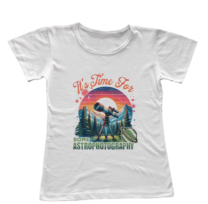 Camiseta Babylook Está na Hora de Fazer Astrofotografia