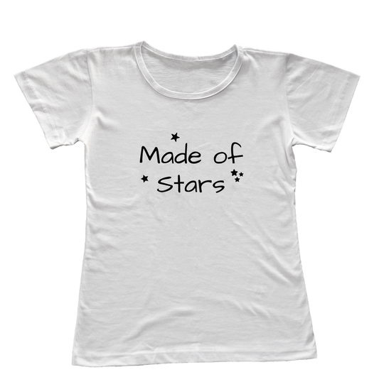 Camiseta Babylook Made of Stars