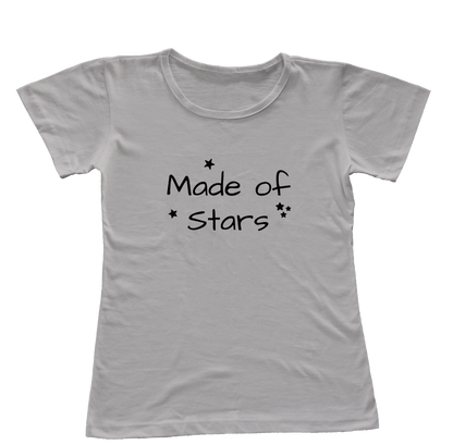 Camiseta Babylook Made of Stars